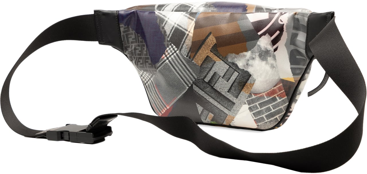 Fendi Hey Reilly Zucca FF 1974 Coated Canvas Belt Bag Grijs