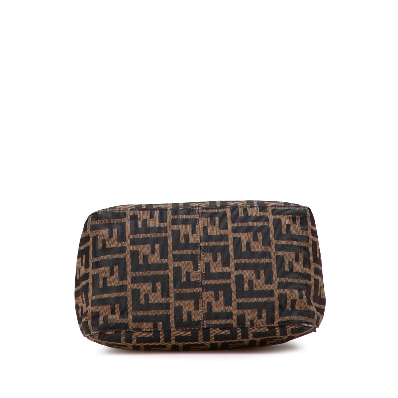 Fendi Zucca Canvas Shoulder Bag Bruin