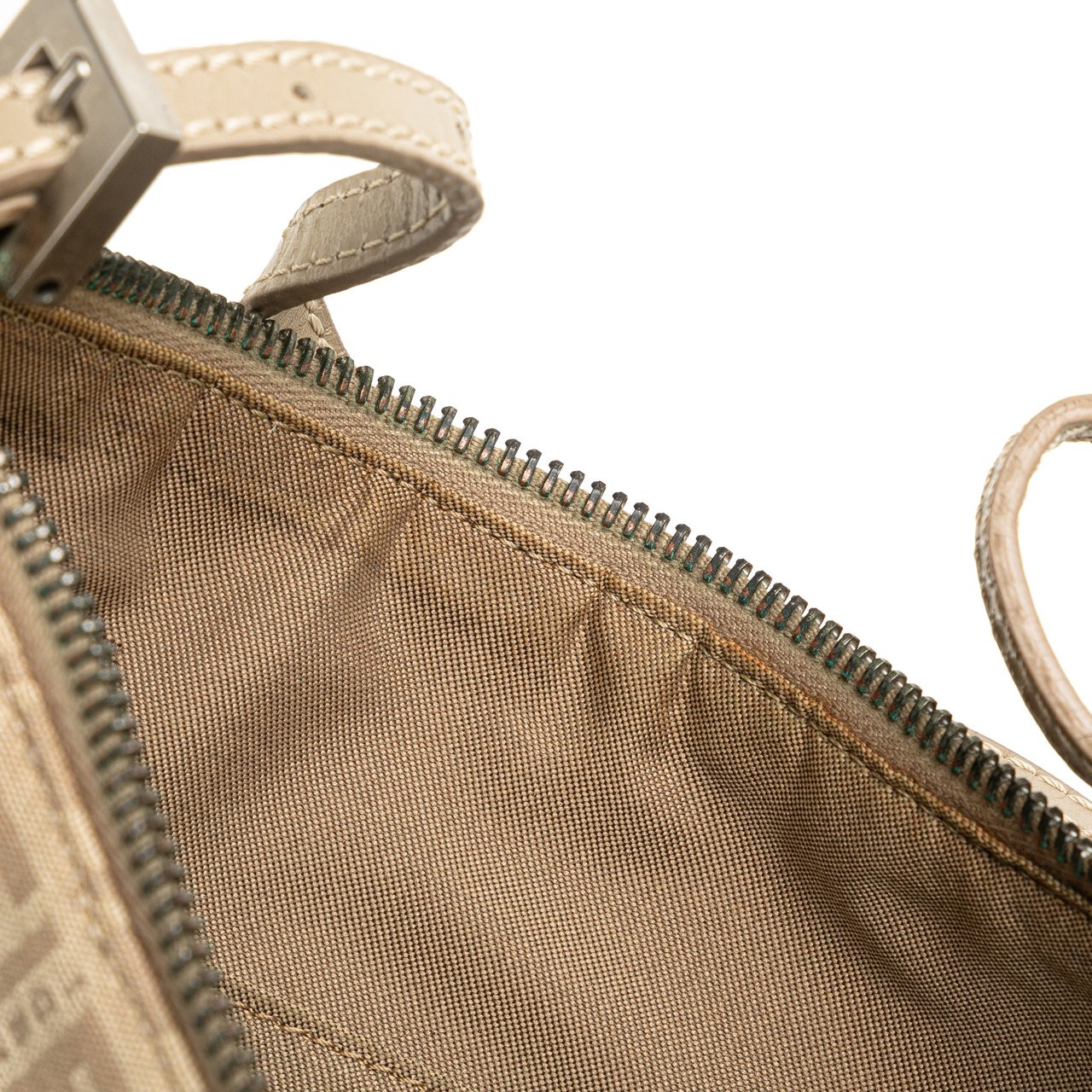 Fendi Zucchino Canvas Crossbody Bruin