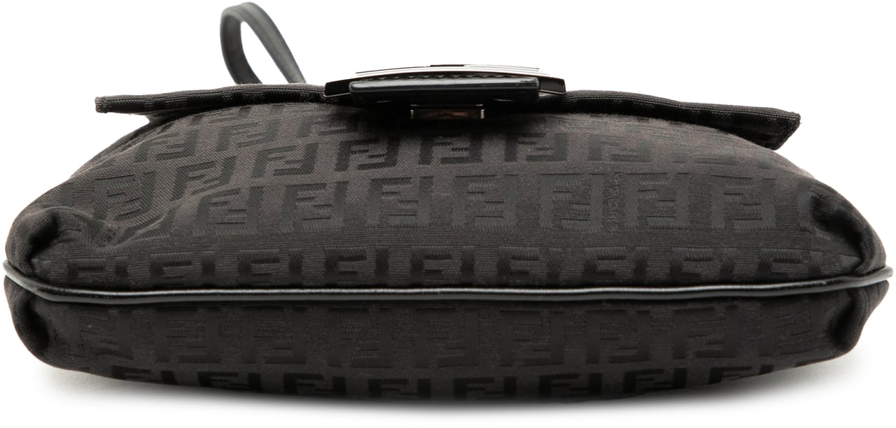 Fendi Zucchino Canvas Crossbody Zwart