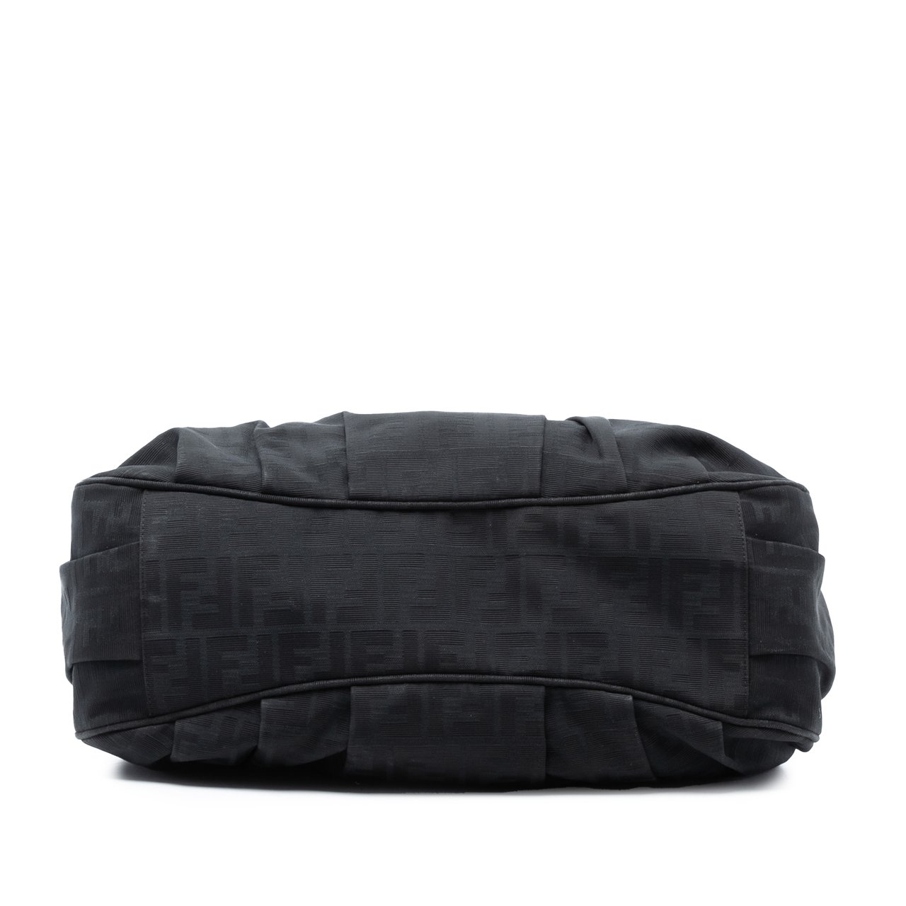 Fendi Zucca Canvas Mia Chain Tote Zwart