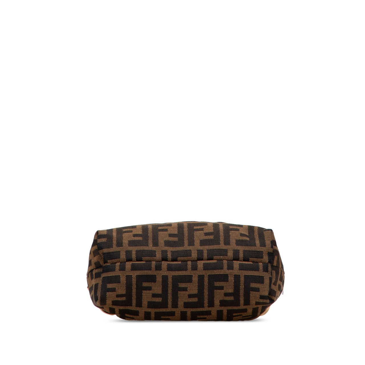 Fendi Zucca Canvas Shoulder Bag Bruin