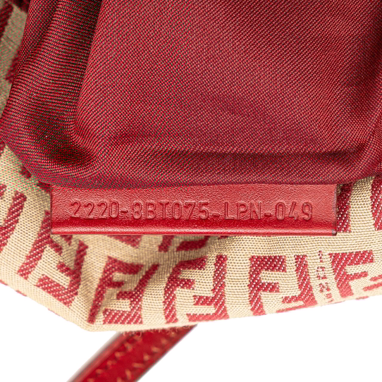 Fendi Zucchino Canvas Flap Crossbody Bruin
