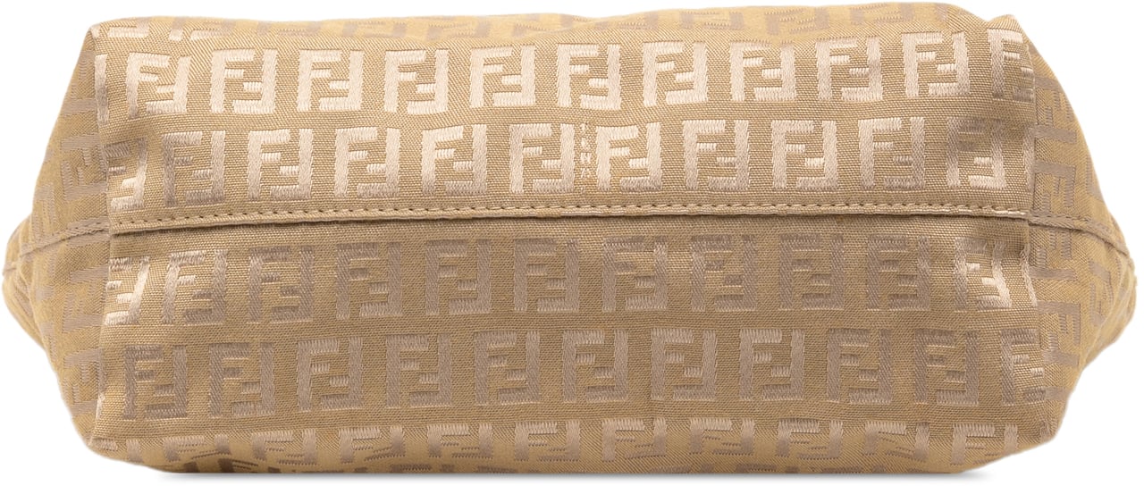 Fendi Zucchino Canvas Tote Bruin