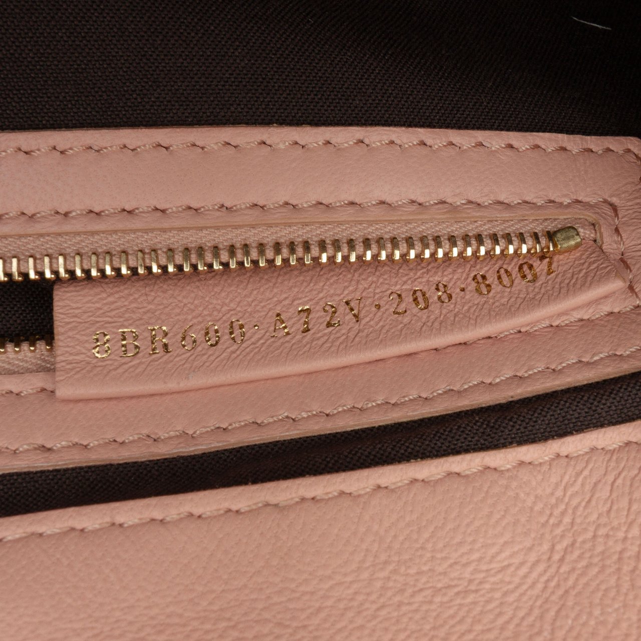 Fendi Zucca Embossed Leather Baguette Satchel Roze