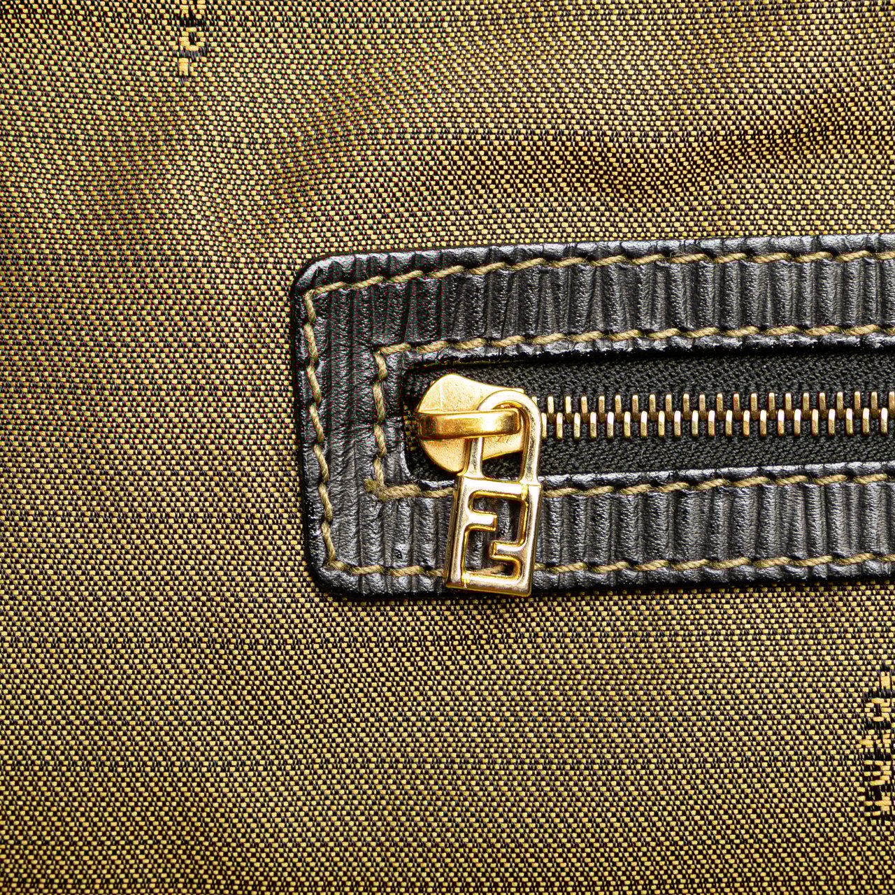 Fendi Zucca Canvas Tote Bruin