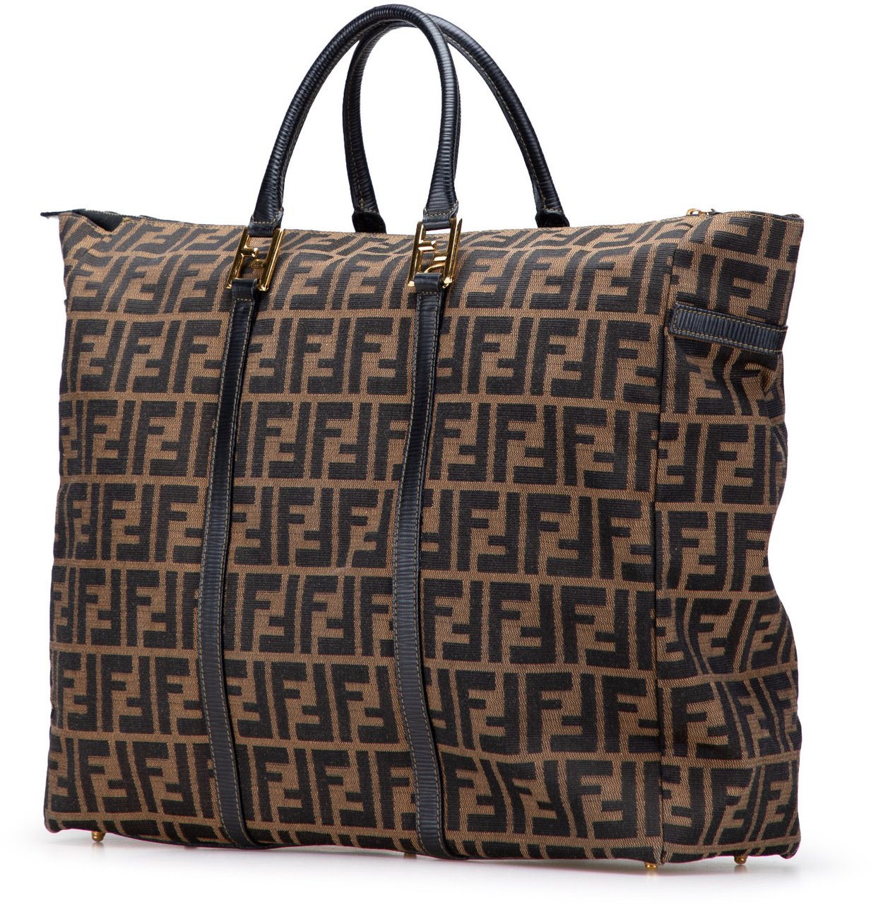 Fendi Zucca Canvas Tote Bruin
