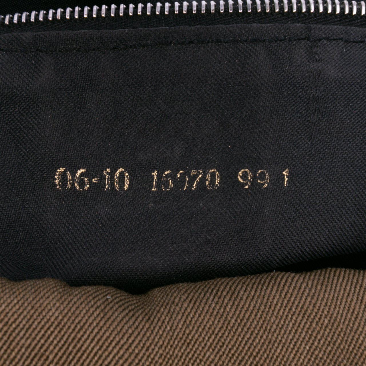 Fendi Canvas Flap Shoulder Bag Bruin