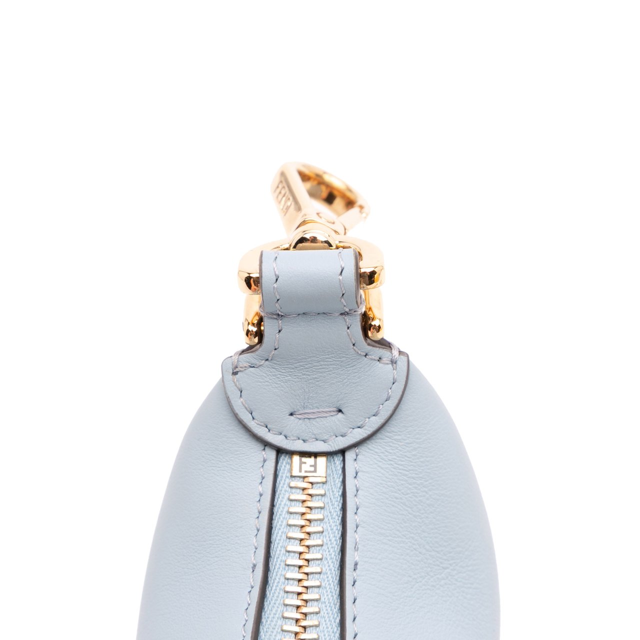 Fendi Nano Leather Fendigraphy Hobo Blauw