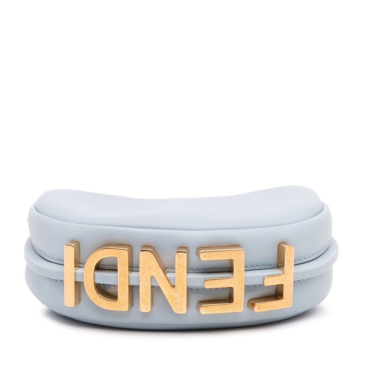 Fendi Nano Leather Fendigraphy Hobo Blauw