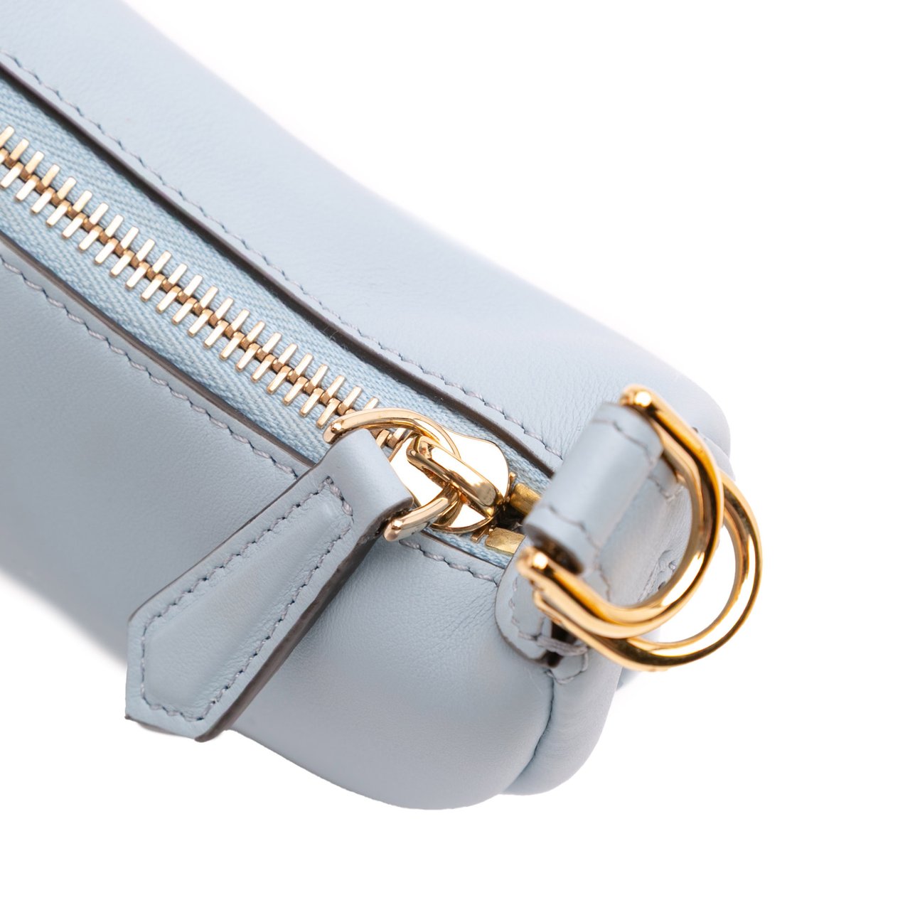 Fendi Nano Leather Fendigraphy Hobo Blauw