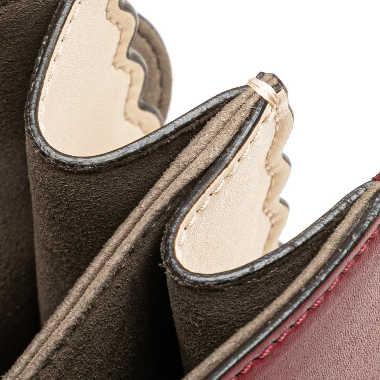 Fendi Medium Vitello Liberty Lucido Flowers and Bows Scalloped Studded Kan I Satchel Bruin