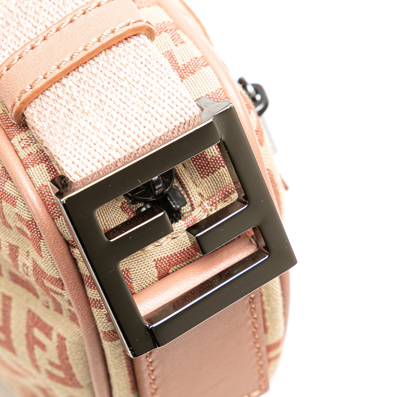 Fendi Zucchino Canvas Crossbody Bruin