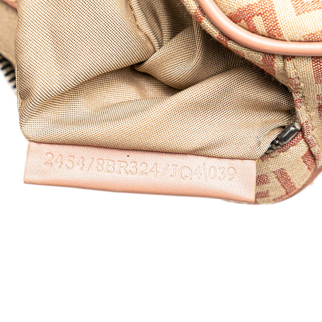 Fendi Zucchino Canvas Crossbody Bruin