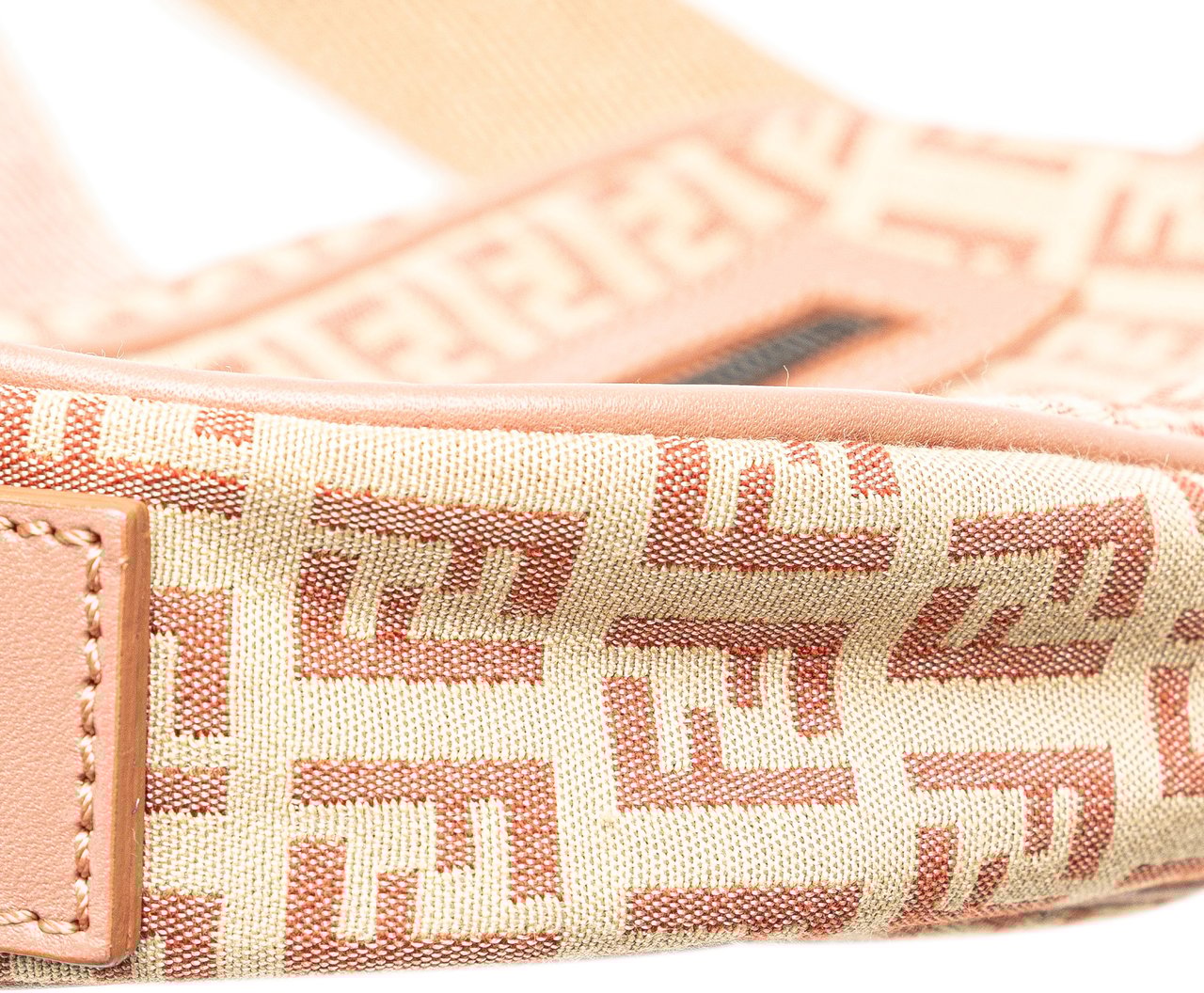 Fendi Zucchino Canvas Crossbody Bruin