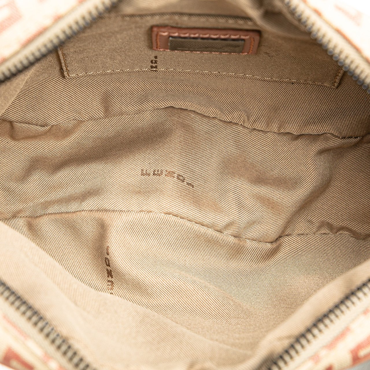 Fendi Zucchino Canvas Crossbody Bruin