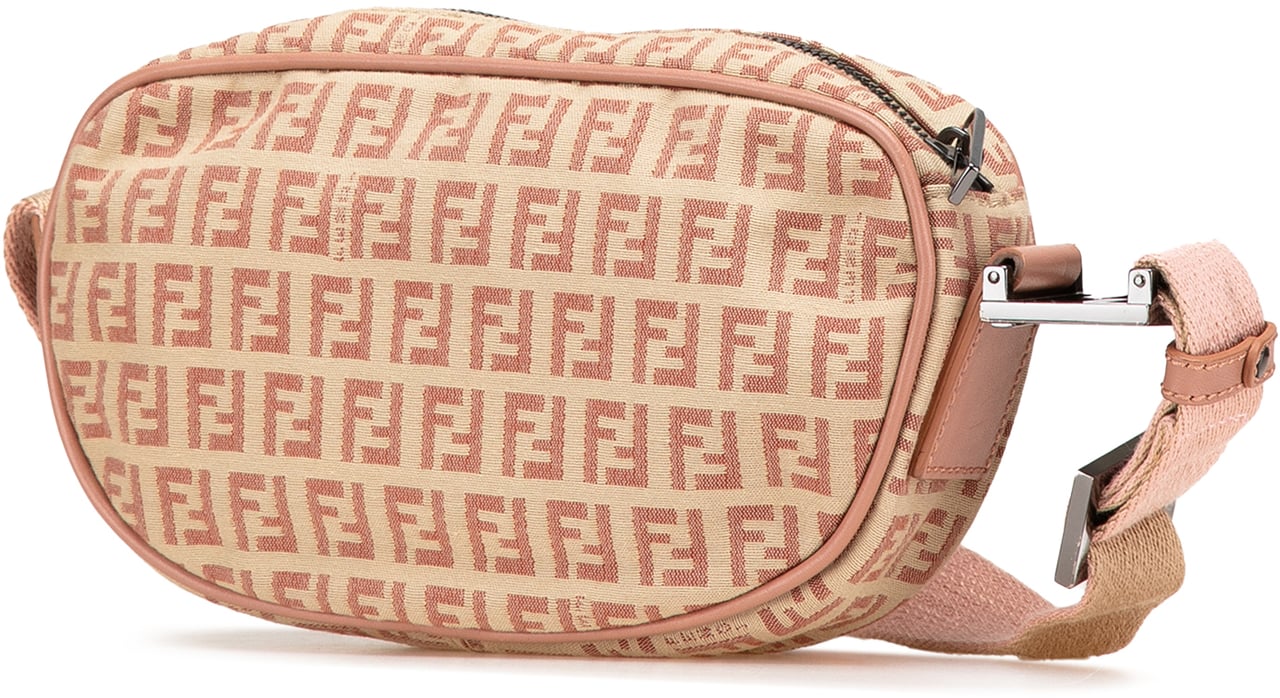 Fendi Zucchino Canvas Crossbody Bruin