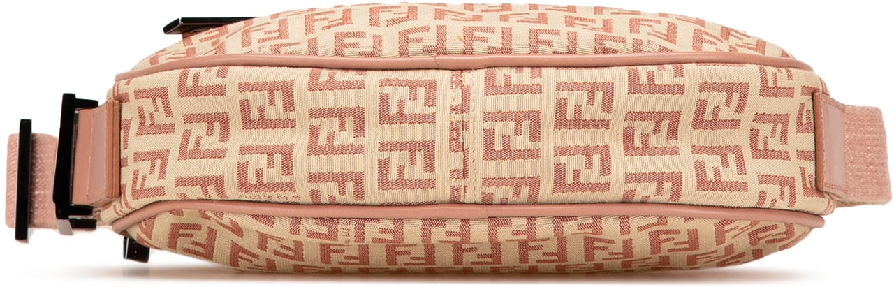 Fendi Zucchino Canvas Crossbody Bruin