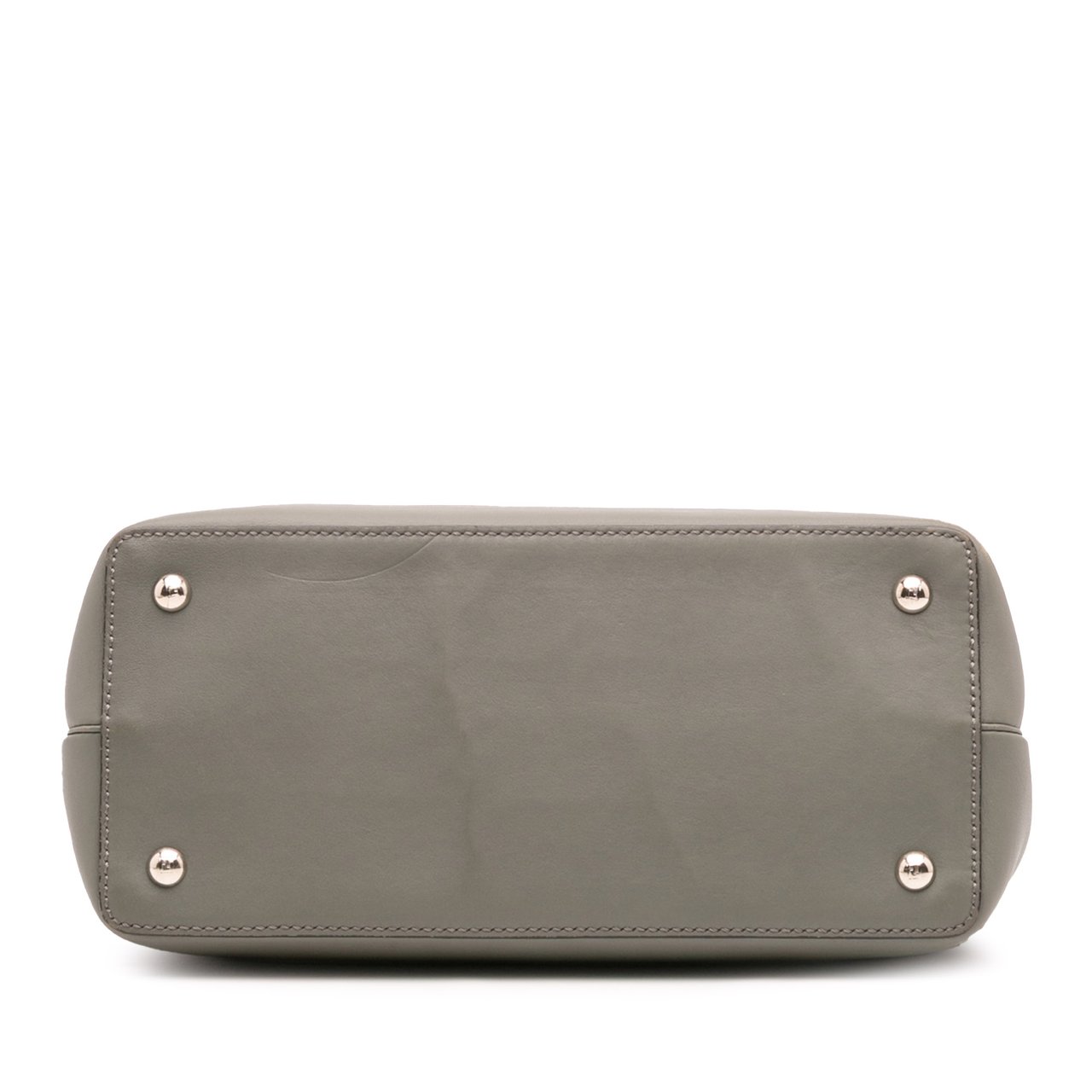 Fendi Petite Leather 2Jours Satchel Grijs
