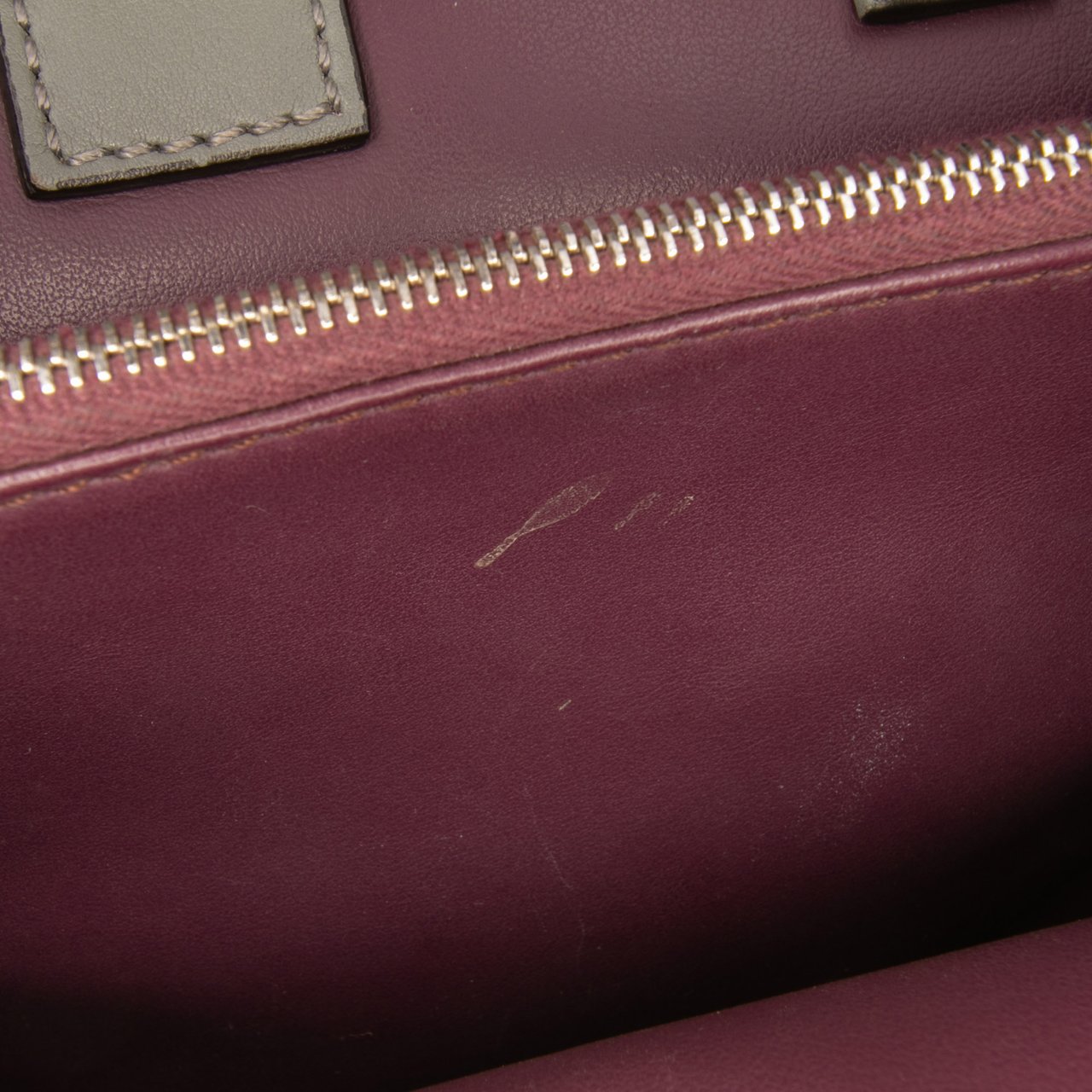 Fendi Petite Leather 2Jours Satchel Grijs
