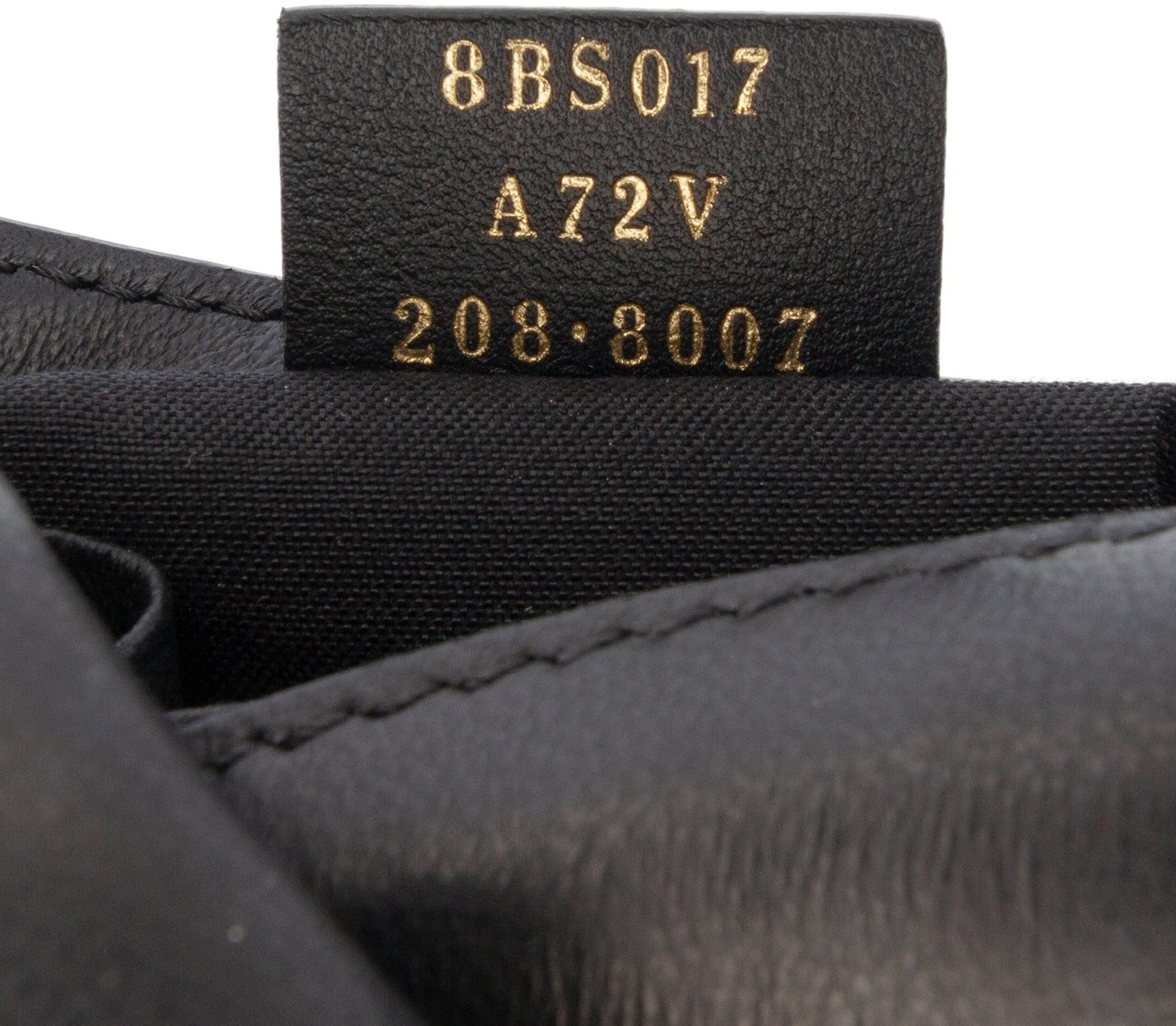 Fendi Mini Zucca Embossed Leather Baguette Satchel Zwart