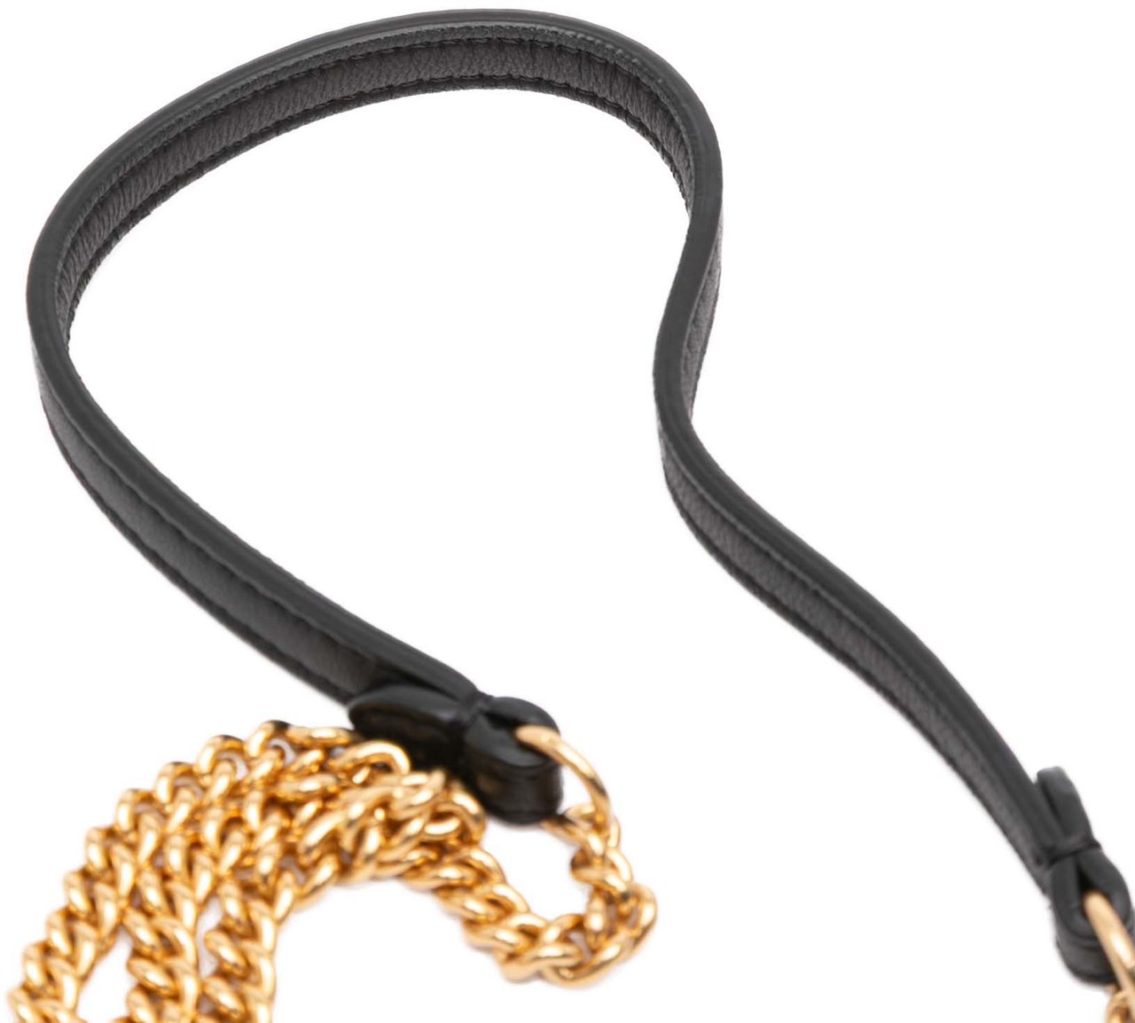 Fendi Mini Zucca Embossed Leather Baguette Satchel Zwart