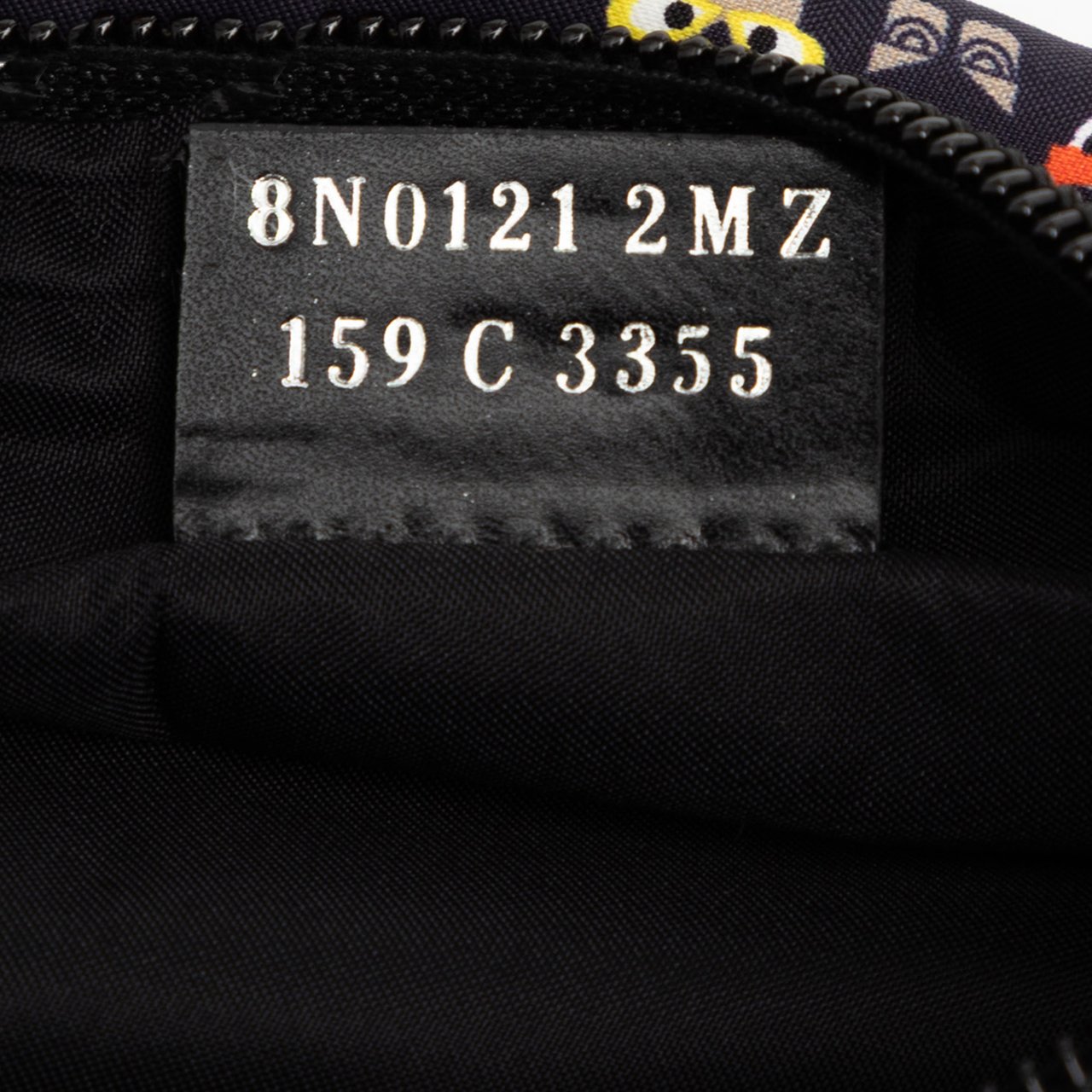 Fendi Canvas Monster Clutch Zwart