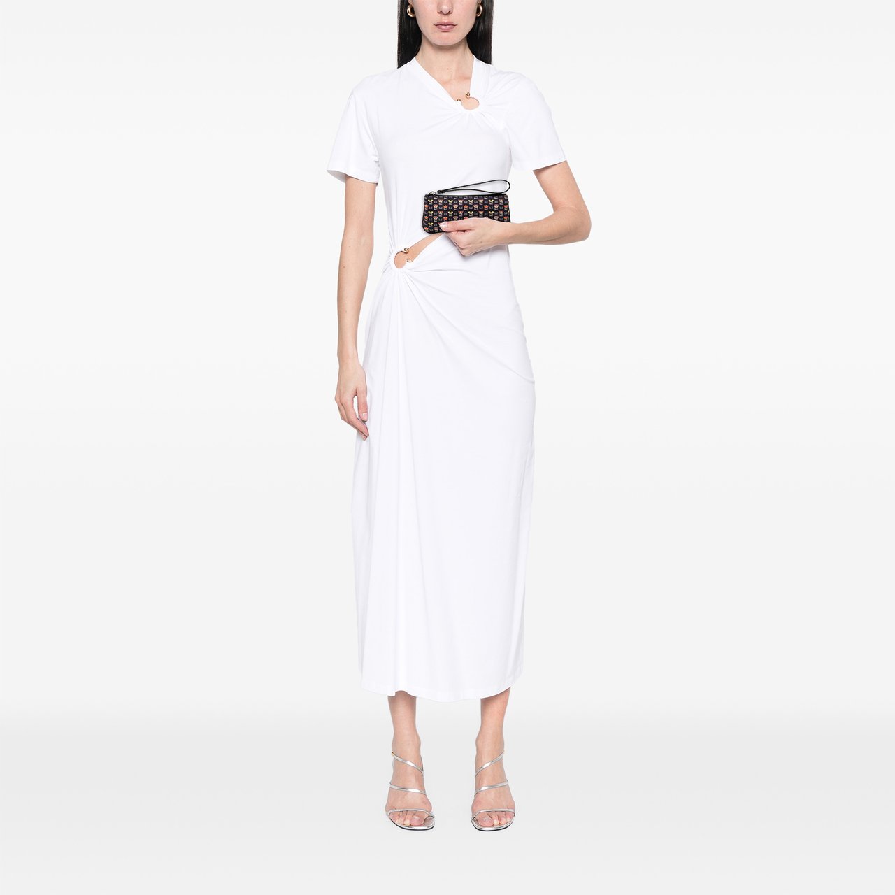 Fendi Canvas Monster Clutch Zwart