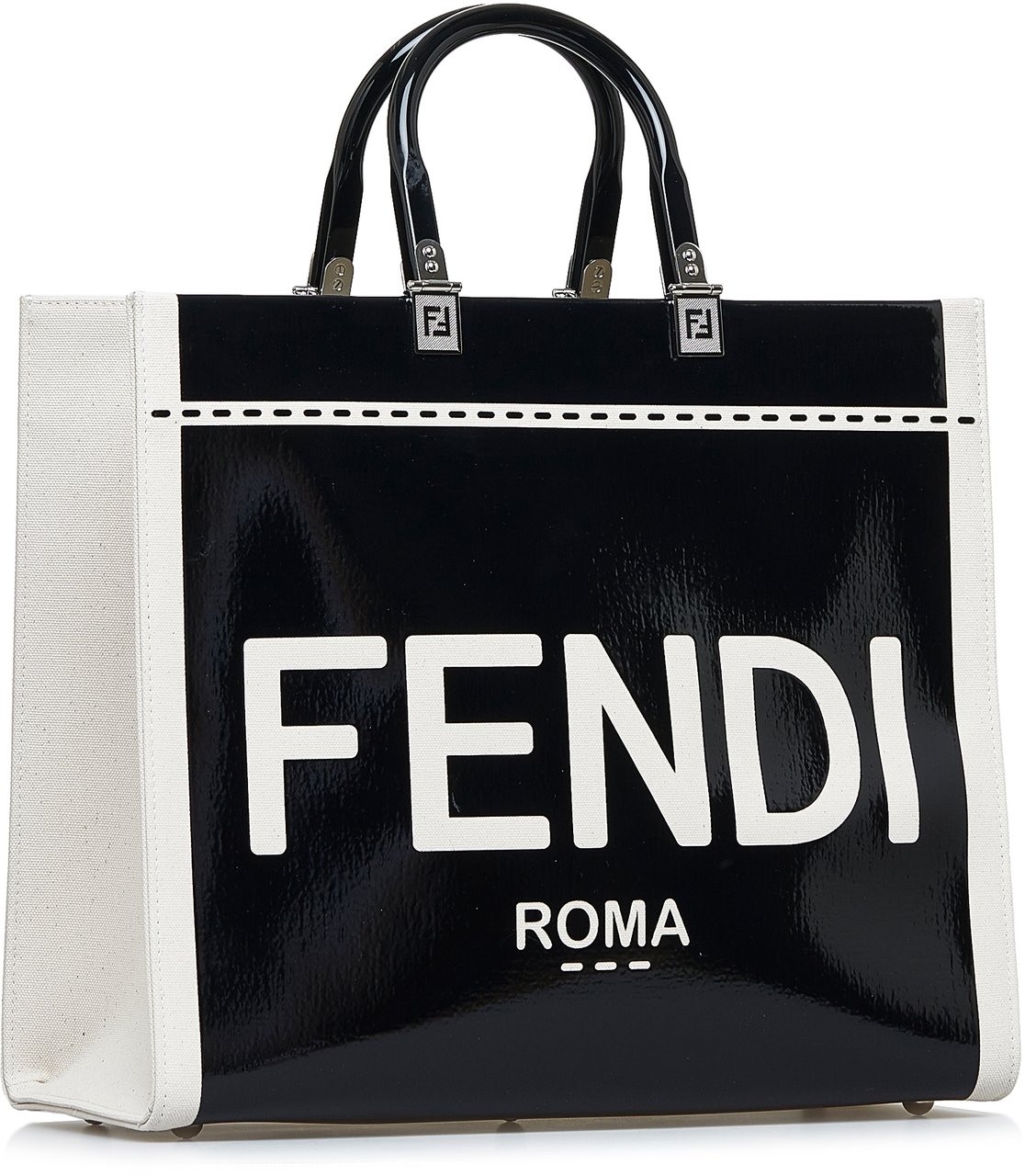 Fendi Medium Sunshine Shopper Tote Zwart