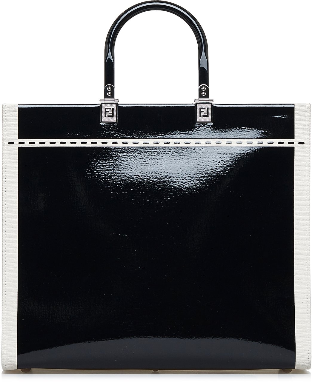 Fendi Medium Sunshine Shopper Tote Zwart