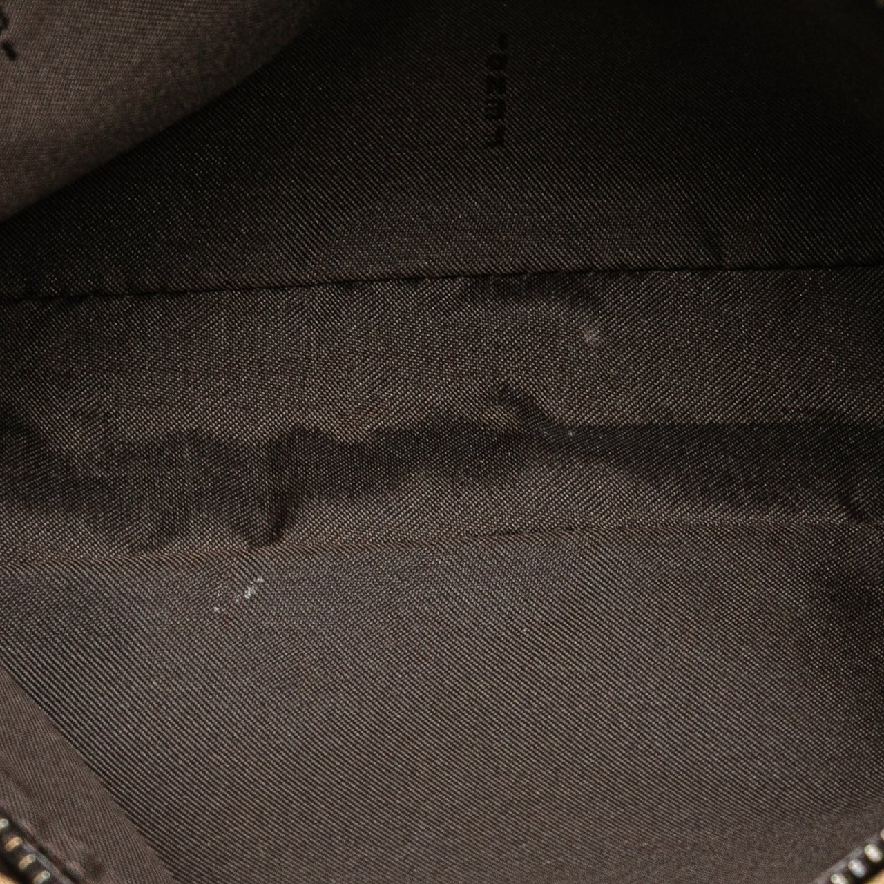 Fendi Zucchino Canvas Pochette Bruin