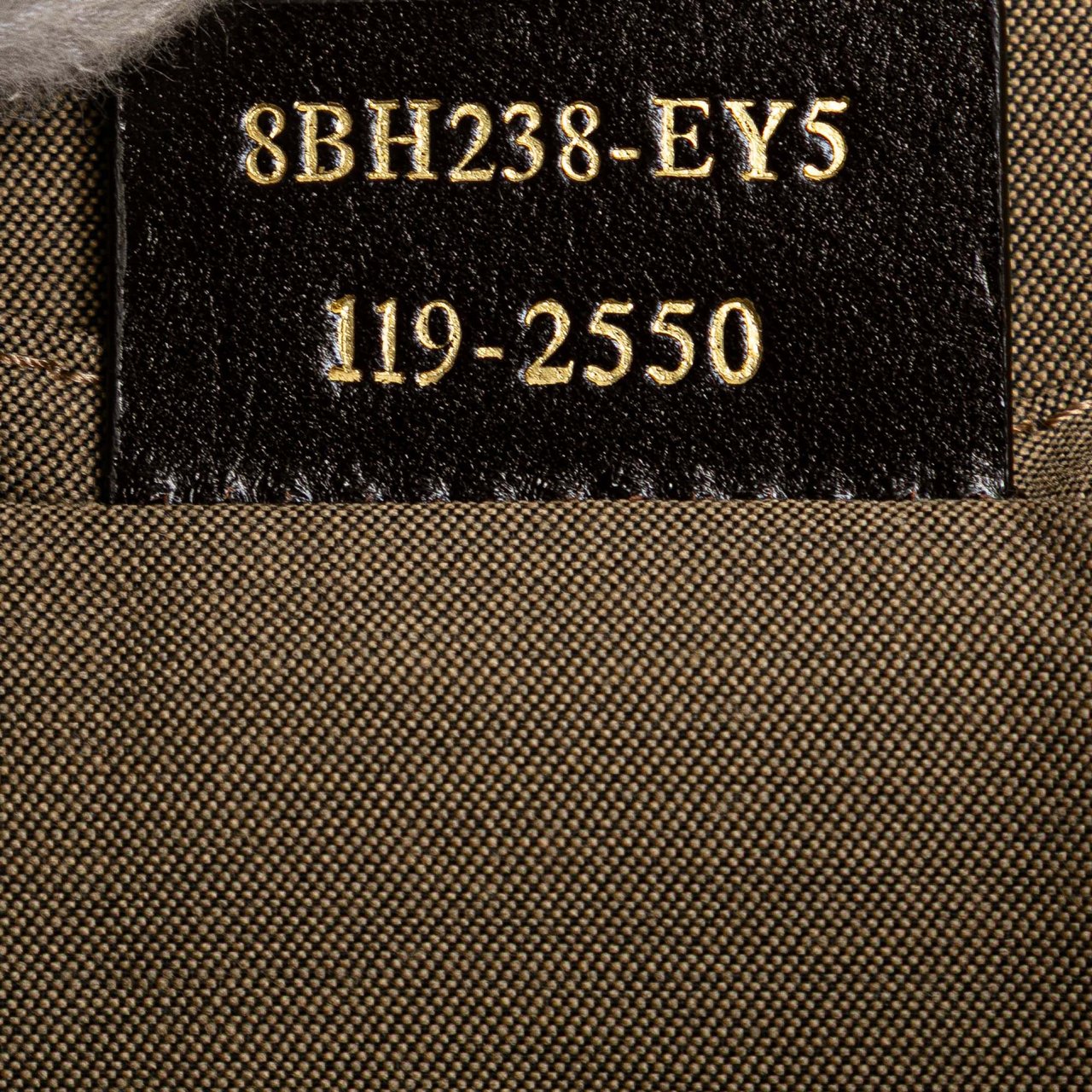 Fendi Zucchino Canvas Tote Bruin
