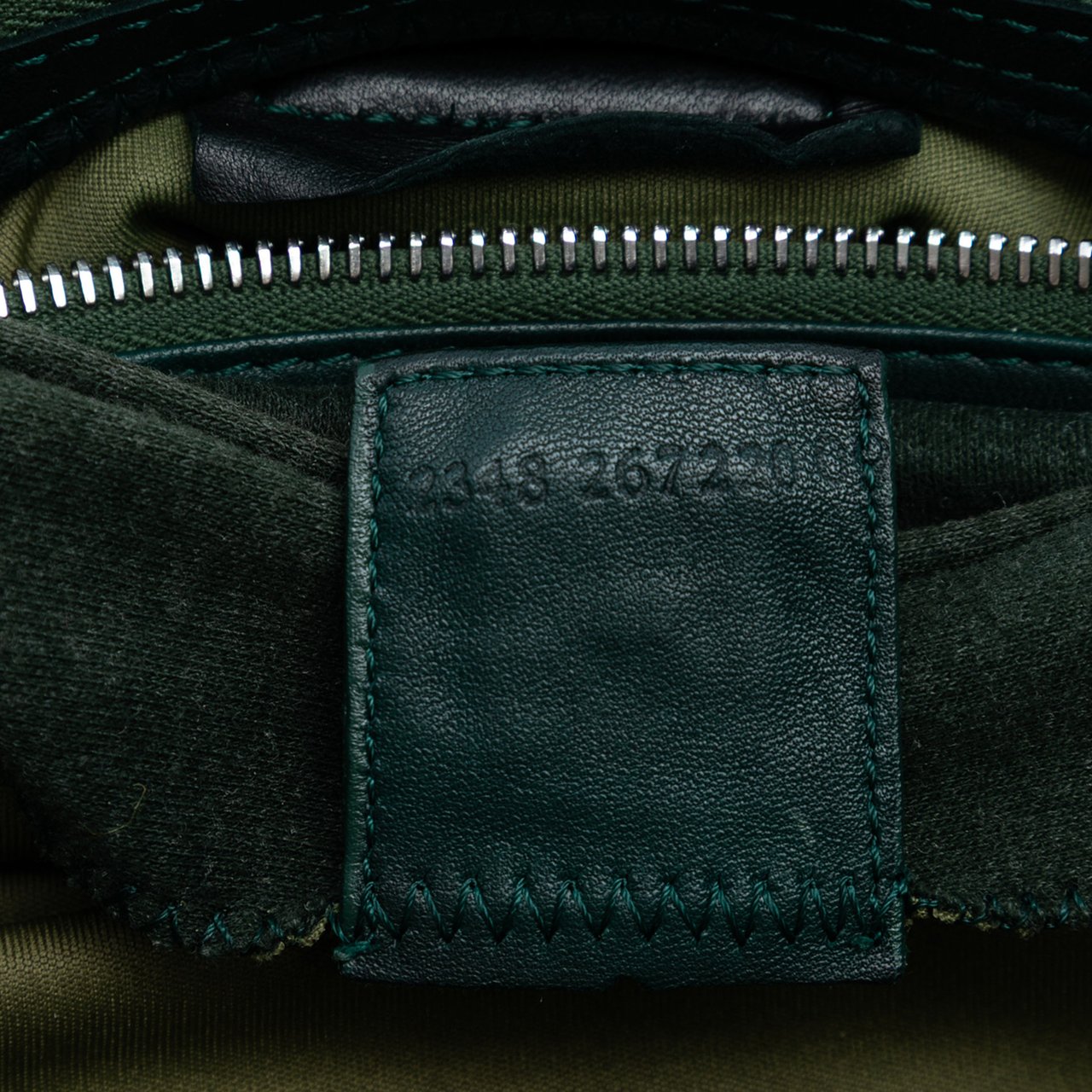 Fendi Wool Mamma Baguette Shoulder Bag Groen