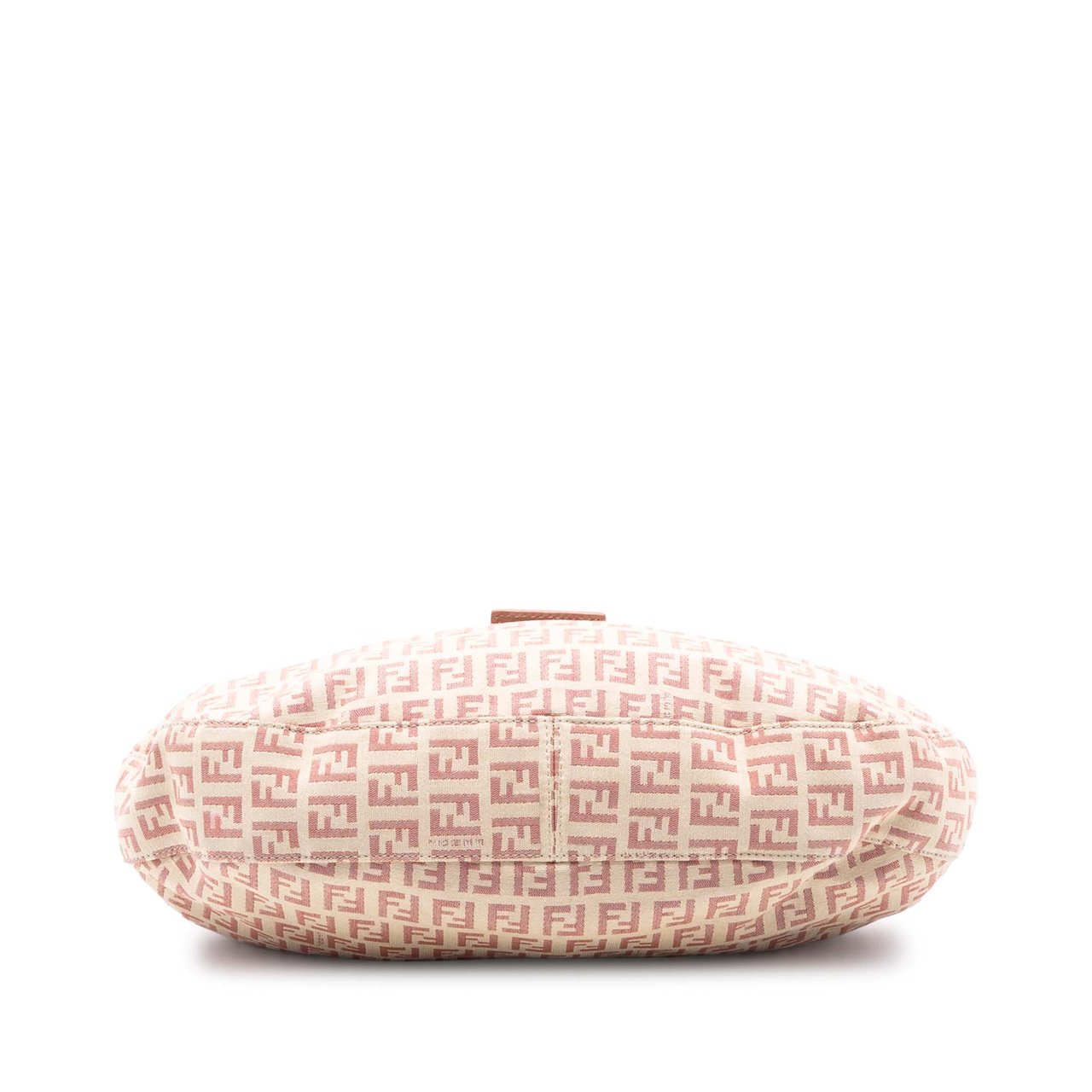 Fendi Zucchino Canvas Shoulder Bag Bruin