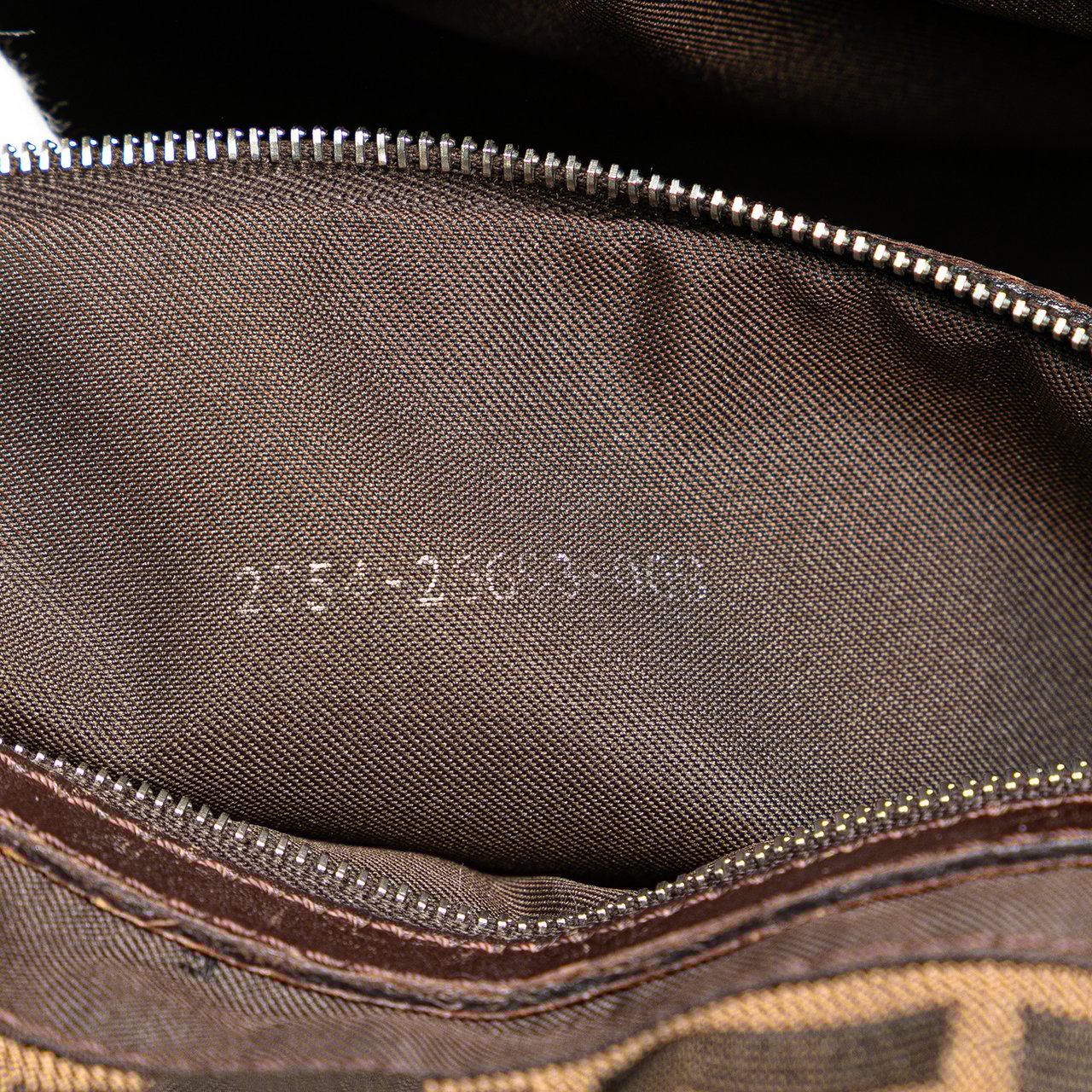 Fendi Small Zucca Canvas Twins Tote Bruin