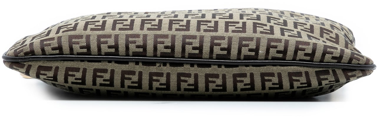 Fendi Zucchino Canvas Crossbody Bruin