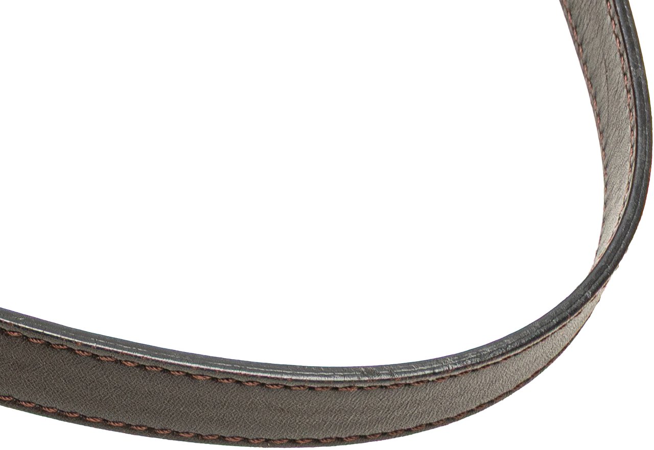 Fendi Zucca Canvas Double Flap Shoulder Bag Bruin