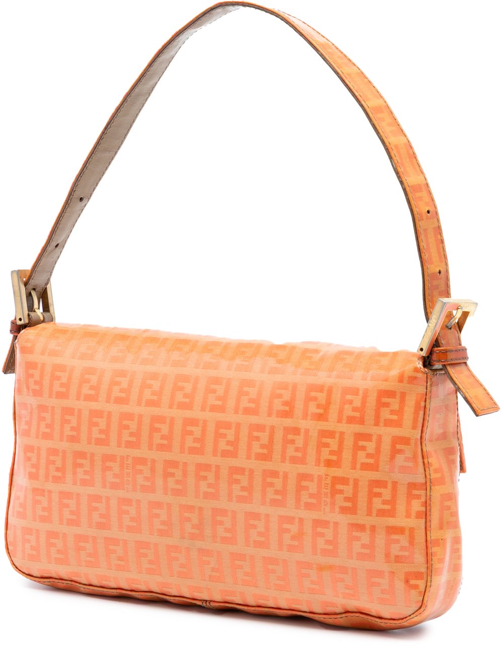 Fendi Zucchino Crystal Baguette Oranje