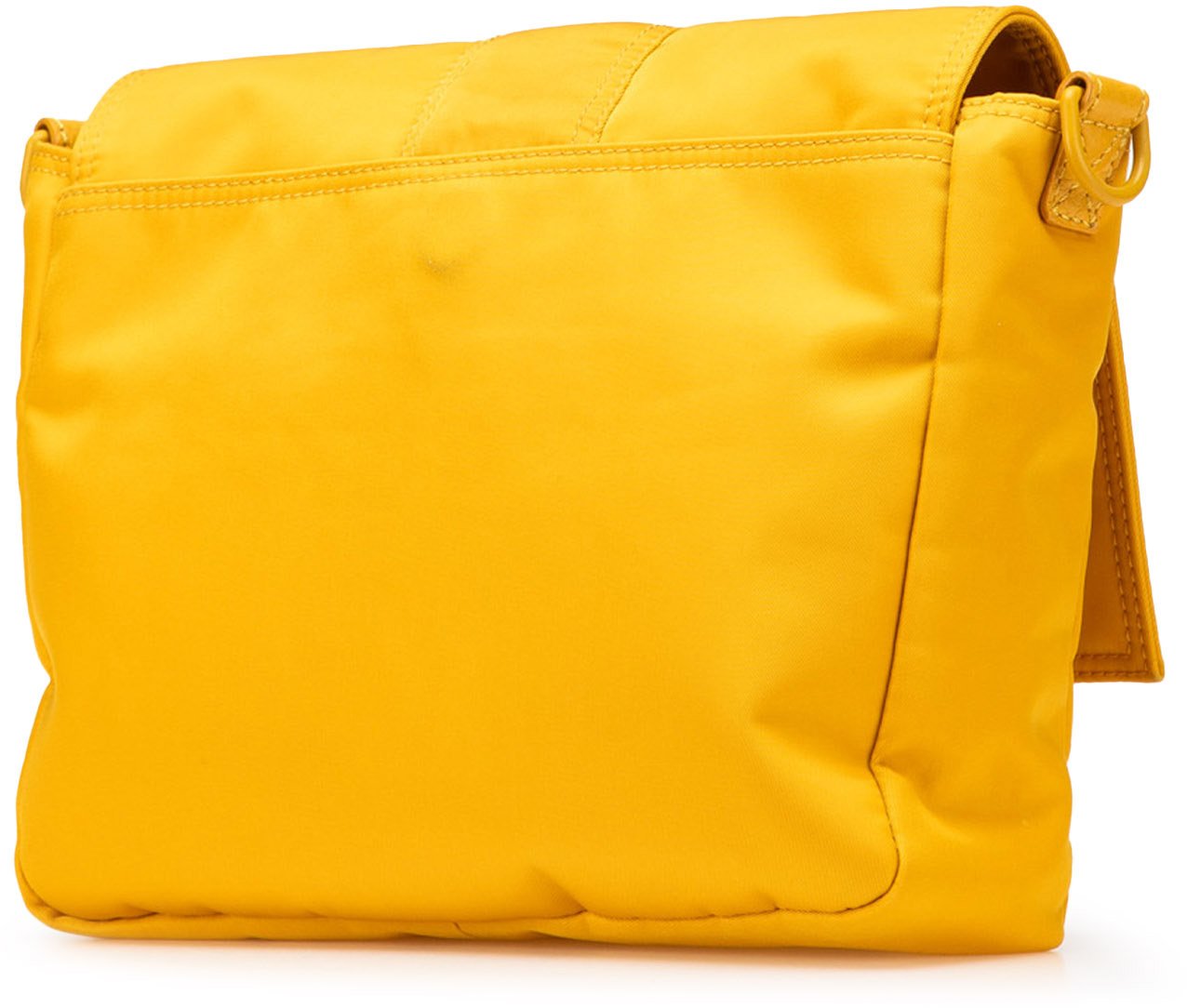 Fendi Medium Econyl Nylon Baguette Crossbody Geel