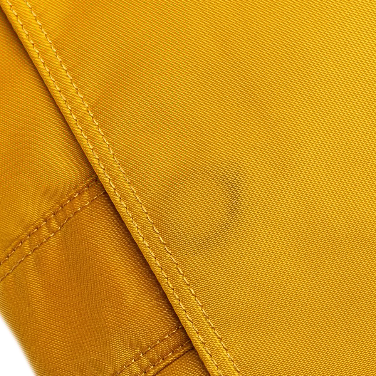 Fendi Medium Econyl Nylon Baguette Crossbody Geel