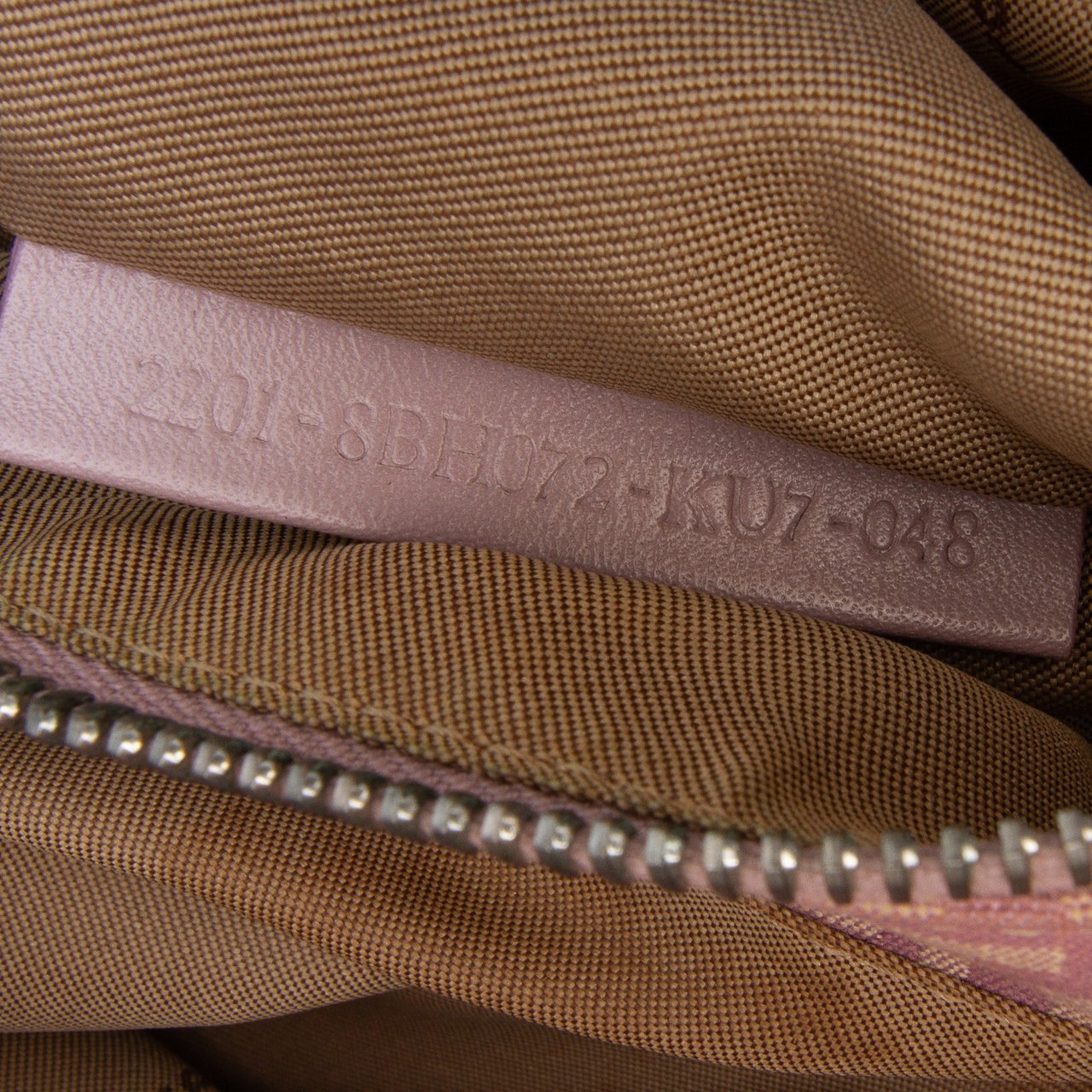 Fendi Zucchino Canvas Tote Paars