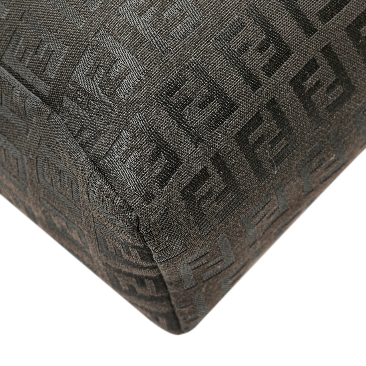 Fendi Mini Zucchino Canvas Handbag Zwart