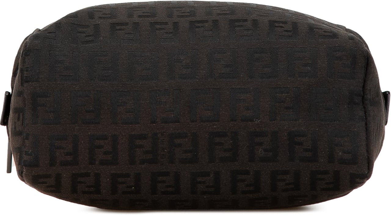 Fendi Mini Zucchino Canvas Handbag Zwart