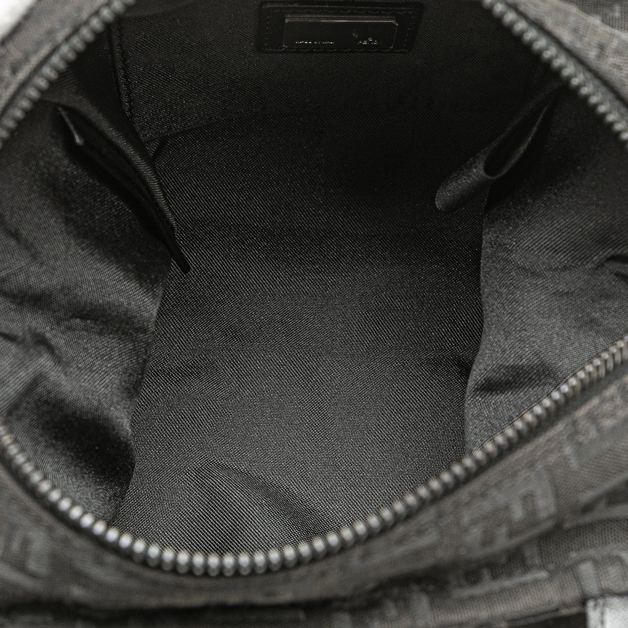 Fendi Mini Zucchino Canvas Handbag Zwart