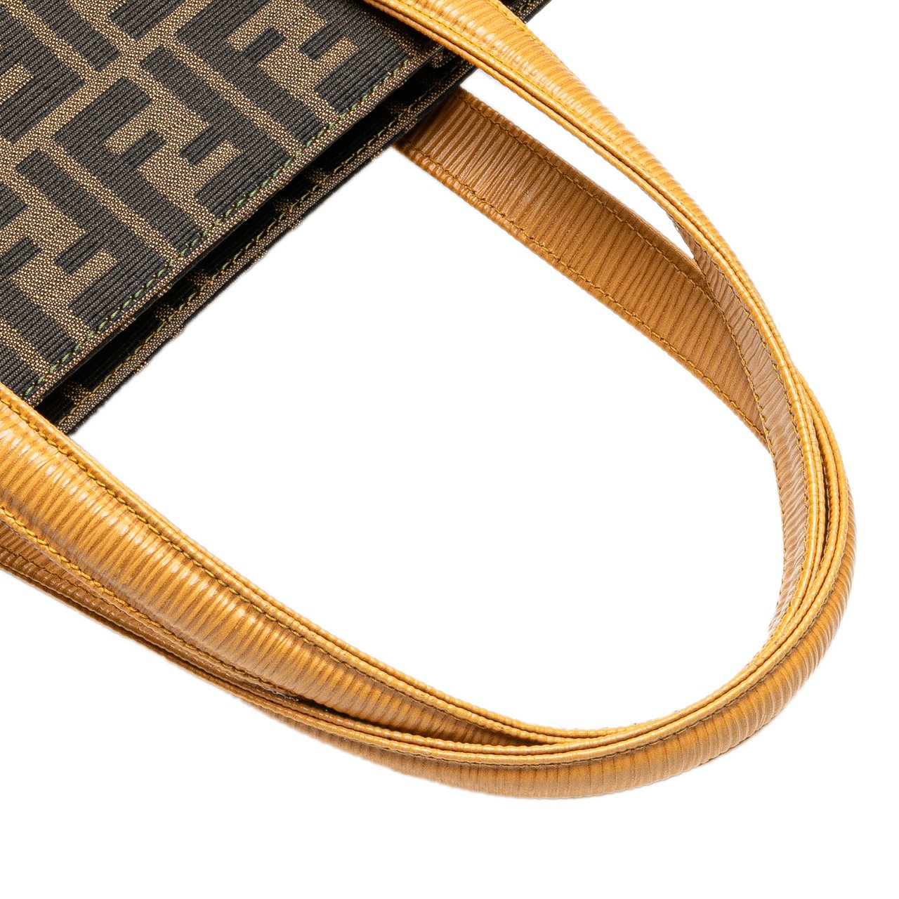 Fendi Zucca Canvas Front Pocket Tote Bruin