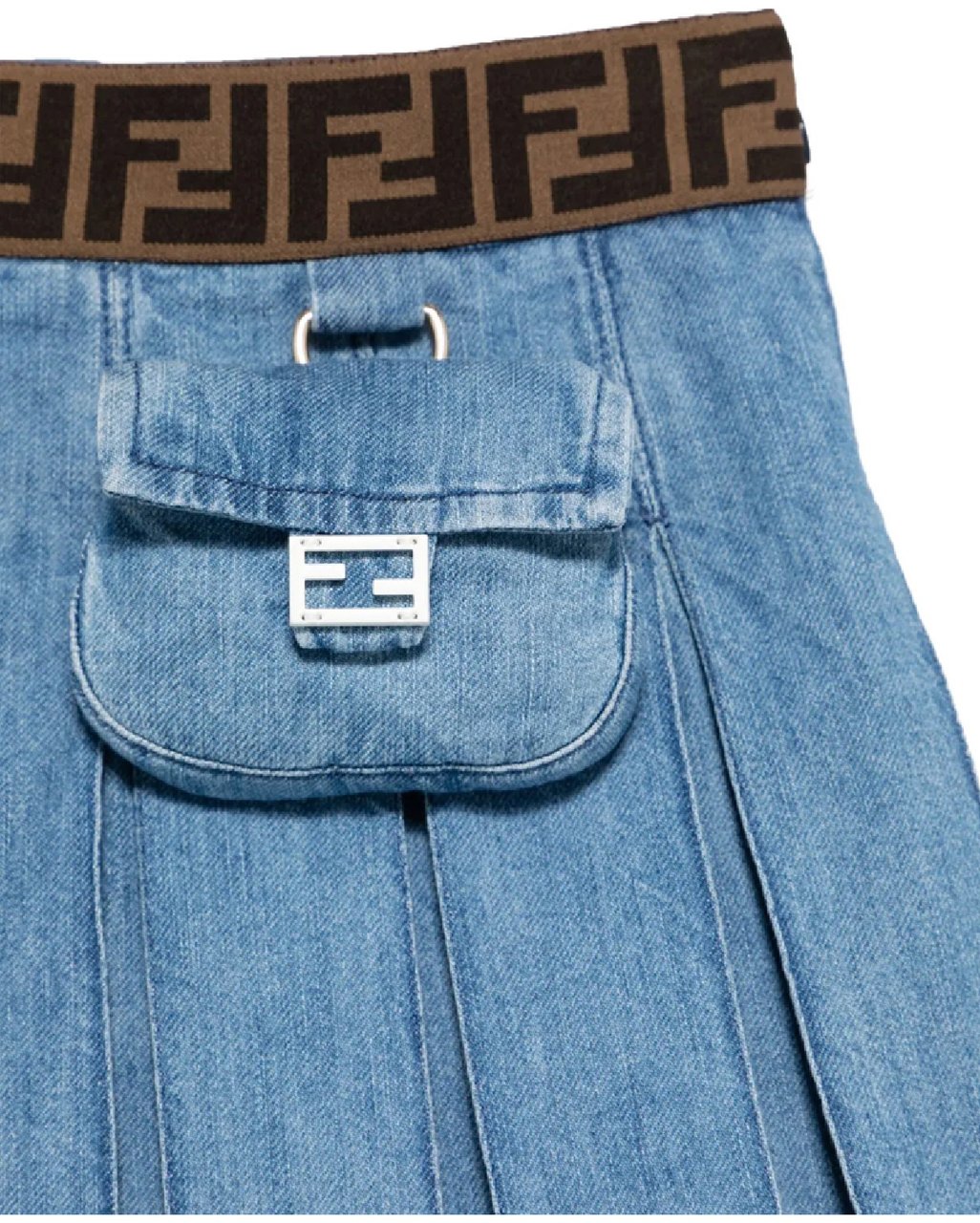 Fendi gonna light denim divers Divers