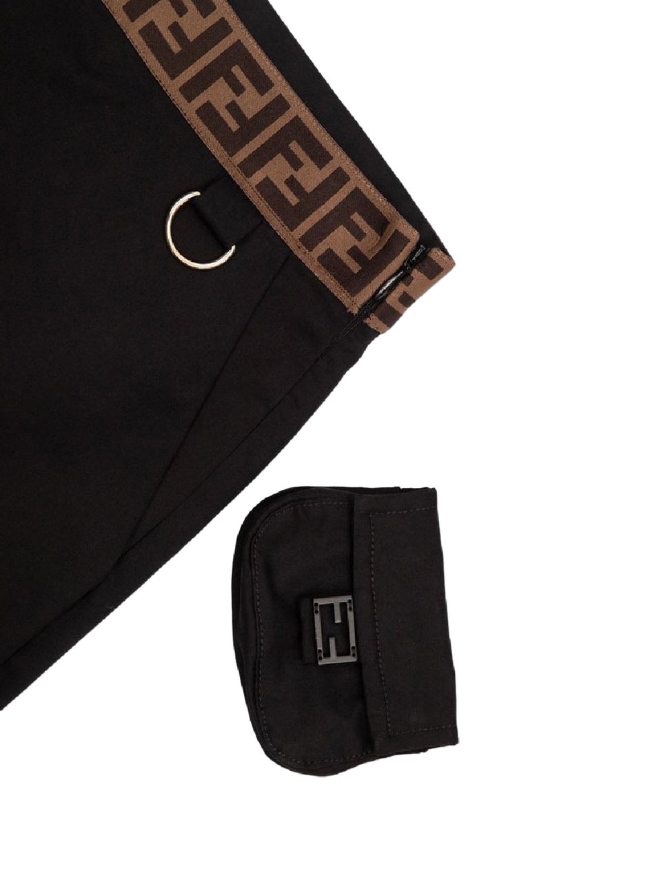 Fendi pantalone gabardine black Zwart