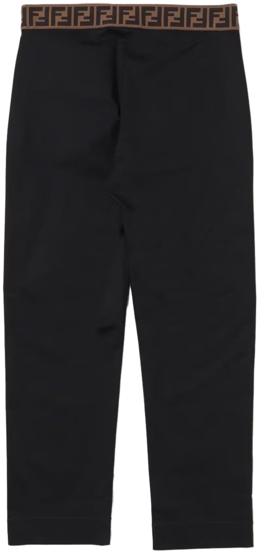 Fendi pantalone gabardine black Zwart