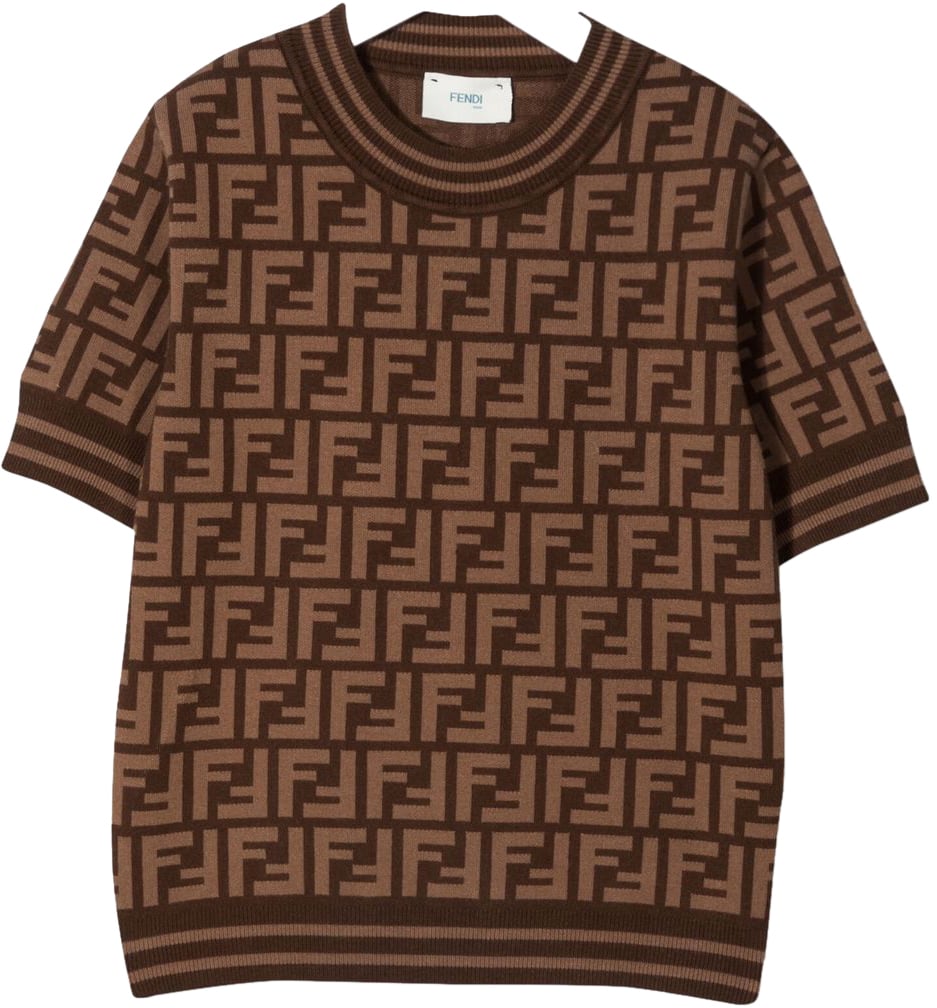 Fendi Sweaters Zucca Oranje