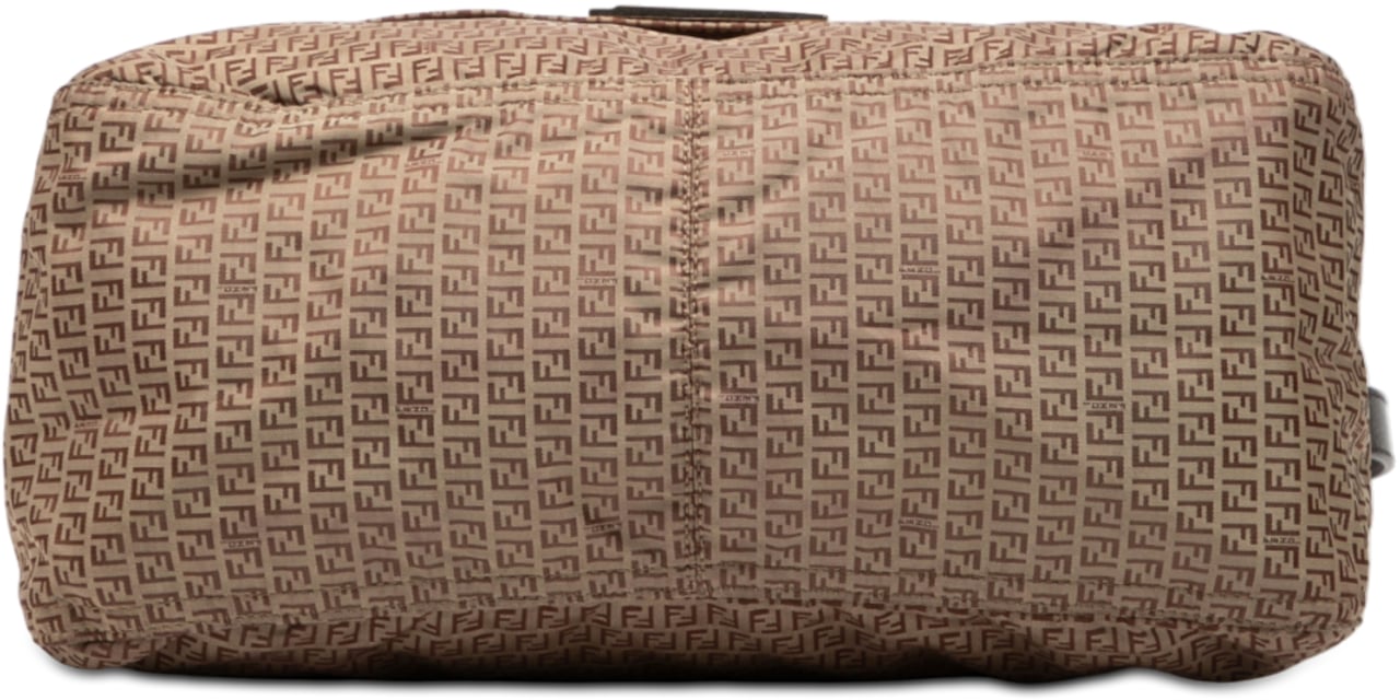 Fendi Micro Zucchino Canvas Mamma Forever Bruin